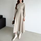 前後2wayで楽しめる ウエストタックワンピース ハーフジップワンピース | COCOMOMO | 詳細画像10