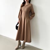 前後2wayで楽しめる ウエストタックワンピース ハーフジップワンピース | COCOMOMO | 詳細画像20