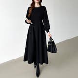 前後2wayで楽しめる ウエストタックワンピース ハーフジップワンピース | COCOMOMO | 詳細画像30