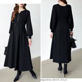 前後2wayで楽しめる ウエストタックワンピース ハーフジップワンピース | COCOMOMO | 詳細画像33