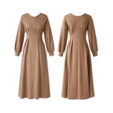 前後2wayで楽しめる ウエストタックワンピース ハーフジップワンピース | COCOMOMO | 詳細画像46