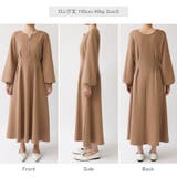 前後2wayで楽しめる ウエストタックワンピース ハーフジップワンピース | COCOMOMO | 詳細画像39