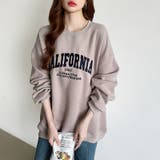 ロゴ刺繍オーバーサイズトレーナー スウェット ロゴスウェット | COCOMOMO | 詳細画像11