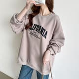 ロゴ刺繍オーバーサイズトレーナー スウェット ロゴスウェット | COCOMOMO | 詳細画像12