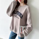 ロゴ刺繍オーバーサイズトレーナー スウェット ロゴスウェット | COCOMOMO | 詳細画像13
