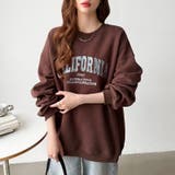 ロゴ刺繍オーバーサイズトレーナー スウェット ロゴスウェット | COCOMOMO | 詳細画像17