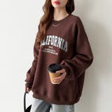 ロゴ刺繍オーバーサイズトレーナー スウェット ロゴスウェット | COCOMOMO | 詳細画像20