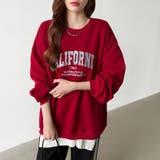 ロゴ刺繍オーバーサイズトレーナー スウェット ロゴスウェット | COCOMOMO | 詳細画像25