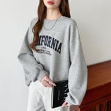 ロゴ刺繍オーバーサイズトレーナー スウェット ロゴスウェット | COCOMOMO | 詳細画像33