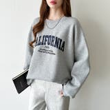 ロゴ刺繍オーバーサイズトレーナー スウェット ロゴスウェット | COCOMOMO | 詳細画像36