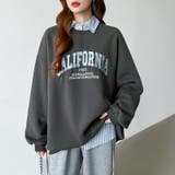 ロゴ刺繍オーバーサイズトレーナー スウェット ロゴスウェット | COCOMOMO | 詳細画像39