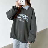 ロゴ刺繍オーバーサイズトレーナー スウェット ロゴスウェット | COCOMOMO | 詳細画像40