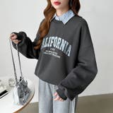 ロゴ刺繍オーバーサイズトレーナー スウェット ロゴスウェット | COCOMOMO | 詳細画像45