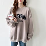 ロゴ刺繍オーバーサイズトレーナー スウェット ロゴスウェット | COCOMOMO | 詳細画像8