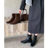 ショートブーツ スクエアトゥブーツ ローヒール | COCOMOMO | 詳細画像3 