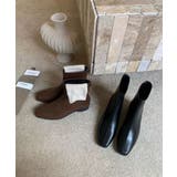 ショートブーツ スクエアトゥブーツ ローヒール | COCOMOMO | 詳細画像7 