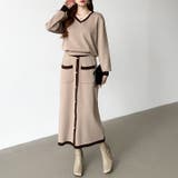 ニットセットアップ セットアップ スカート | COCOMOMO | 詳細画像3 