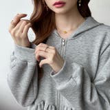 カジュアルに、大人フェミニン。 ペプラムパーカー ジップパーカー | COCOMOMO | 詳細画像7 