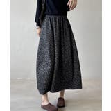 ヒョウ柄スカート コクーンスカート バルーンスカート | COCOMOMO | 詳細画像12 