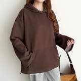ロゴ刺繍フード オーバーサイズパーカー ドロストパーカー | COCOMOMO | 詳細画像41