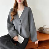 ノーカラージャケット ショートコート アウター | COCOMOMO | 詳細画像17