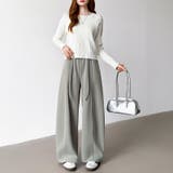 スウェットカーブパンツ スウェットパンツ ワイドパンツ | COCOMOMO | 詳細画像29 