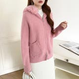 ふわふわファー付きパーカー ファーフードパーカー ニットパーカー | COCOMOMO | 詳細画像17 