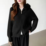 ふわふわファー付きパーカー ファーフードパーカー ニットパーカー | COCOMOMO | 詳細画像34 