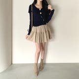 ビッグカラーニット カーディガン アシンメトリーニット | COCOMOMO | 詳細画像13