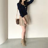 ビッグカラーニット カーディガン アシンメトリーニット | COCOMOMO | 詳細画像17