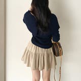 ビッグカラーニット カーディガン アシンメトリーニット | COCOMOMO | 詳細画像19