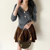 ビッグカラーニット カーディガン アシンメトリーニット | COCOMOMO | 詳細画像4