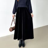 ベロアスカート ロングスカート フレアスカート | COCOMOMO | 詳細画像15 