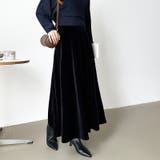 ベロアスカート ロングスカート フレアスカート | COCOMOMO | 詳細画像18 