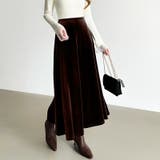 ベロアスカート ロングスカート フレアスカート | COCOMOMO | 詳細画像4 