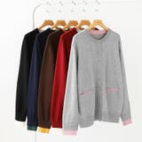 レイヤード風配色カーディガン 配色ニット バイカラーカーディガン | COCOMOMO | 詳細画像45 