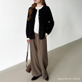 レイヤード風配色カーディガン 配色ニット バイカラーカーディガン | COCOMOMO | 詳細画像7 