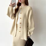 前後2wayセットアップニット ニットカーディガン タイトスカート | COCOMOMO | 詳細画像4 