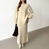 前後2wayセットアップニット ニットカーディガン タイトスカート | COCOMOMO | 詳細画像5 