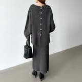 前後2wayセットアップニット ニットカーディガン タイトスカート | COCOMOMO | 詳細画像14 