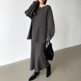 前後2wayセットアップニット ニットカーディガン タイトスカート | COCOMOMO | 詳細画像15 