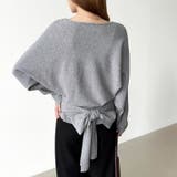 バックリボンニット Vネック ドルマンニット | COCOMOMO | 詳細画像3