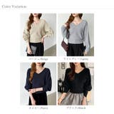 バックリボンニット Vネック ドルマンニット | COCOMOMO | 詳細画像33