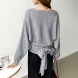 バックリボンニット Vネック ドルマンニット | COCOMOMO | 詳細画像9