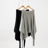 ケープポンチョ ニットポンチョ 韓国ファッション | COCOMOMO | 詳細画像12