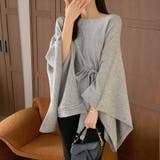 ケープポンチョ ニットポンチョ 韓国ファッション | COCOMOMO | 詳細画像2