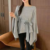 ケープポンチョ ニットポンチョ 韓国ファッション | COCOMOMO | 詳細画像5