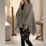 ケープポンチョ ニットポンチョ 韓国ファッション | COCOMOMO | 詳細画像8