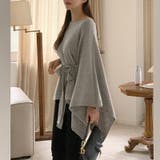 ケープポンチョ ニットポンチョ 韓国ファッション | COCOMOMO | 詳細画像9