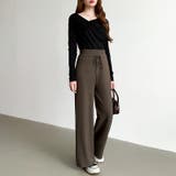 イージーニットワイドパンツ ワイドパンツ イージーパンツ | COCOMOMO | 詳細画像13 